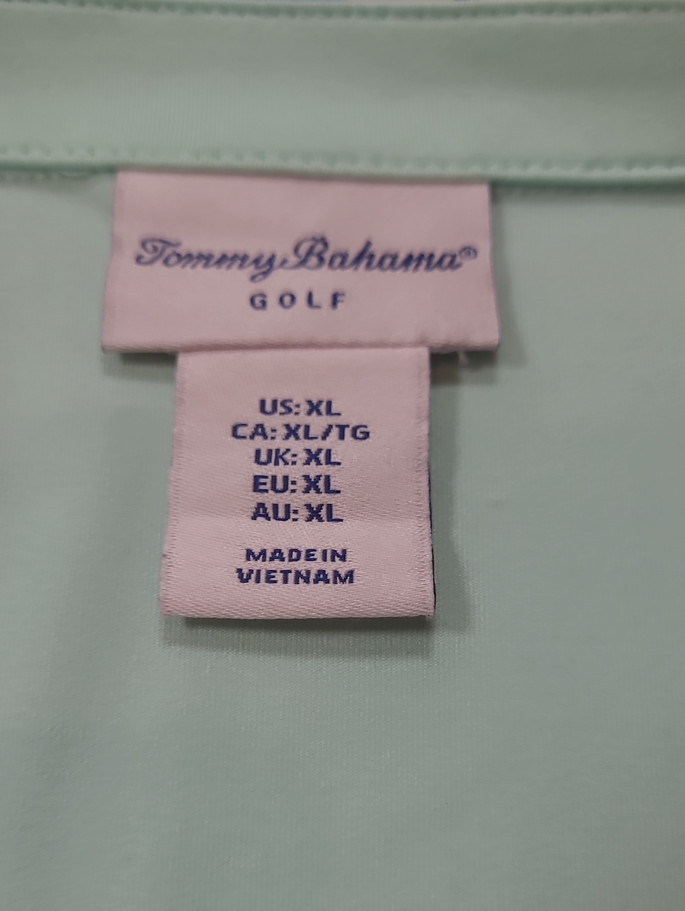 Tommy Bahama Golf Shirt Women's XL Mint/Floral 1/4 Zip Short Sleeve - Picture 6 of 12